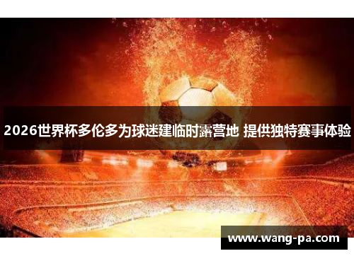 2026世界杯多伦多为球迷建临时露营地 提供独特赛事体验